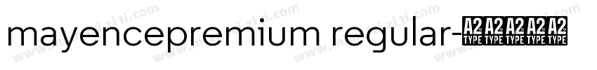 mayencepremium regular字体转换